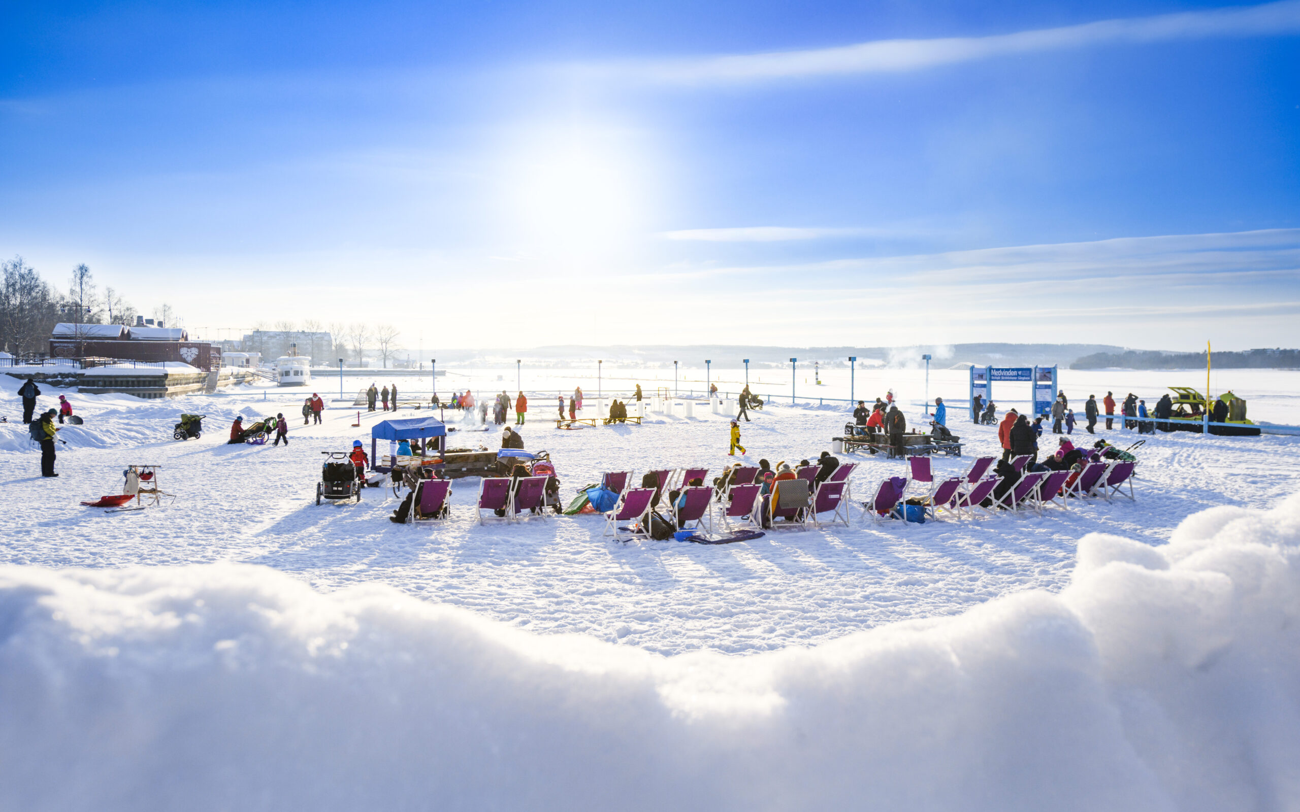 Vy över Vinterparken i Östersund Foto: Göran Strand 